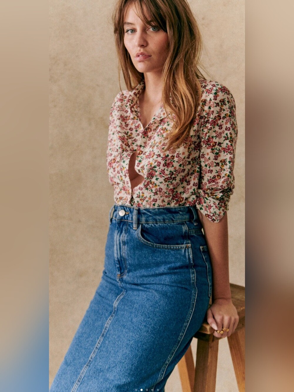 Sezane Pierro Blouse Bouquet